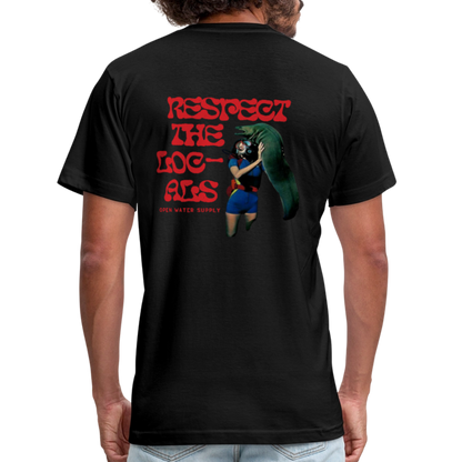 Respect the Locals Unisex T-Shirt - black