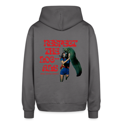 Respect the Locals Oversized Hoodie - graphite gray