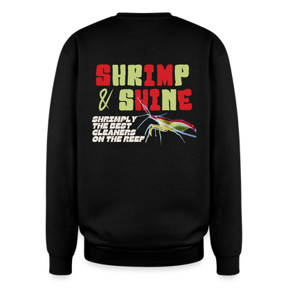 Shrimp & Shine Oversized Crewneck - black