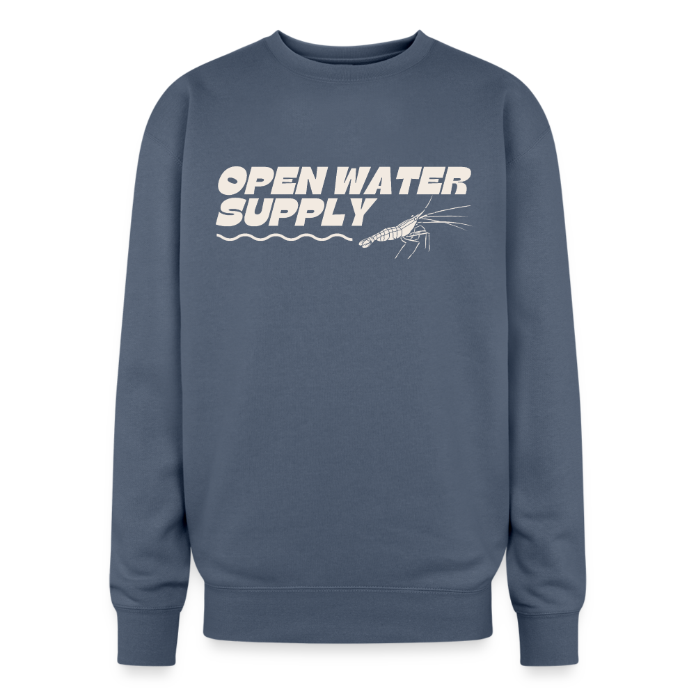 Shrimp & Shine Oversized Crewneck - stone blue