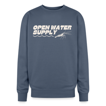 Shrimp & Shine Oversized Crewneck - stone blue