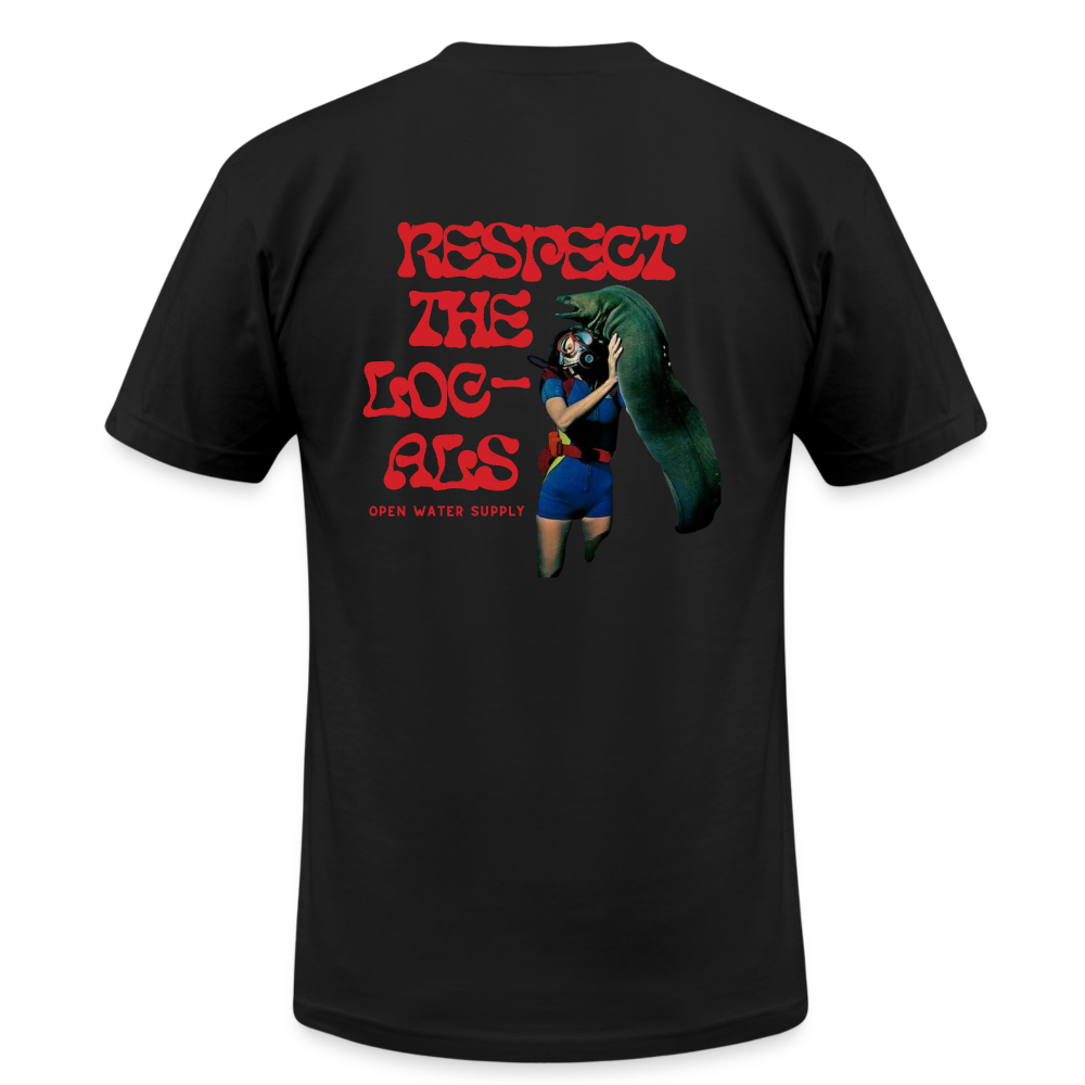 Respect the Locals Unisex T-Shirt - black