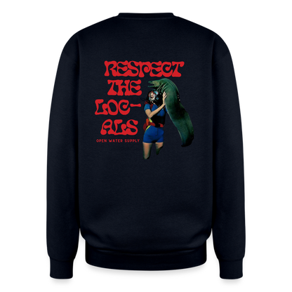 Respect the Locals Oversized Crewneck - navy