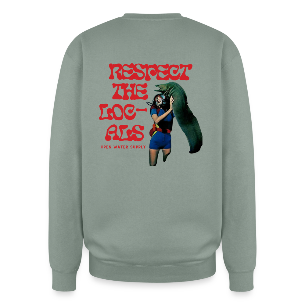 Respect the Locals Oversized Crewneck - sage