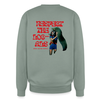 Respect the Locals Oversized Crewneck - sage