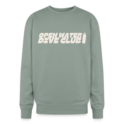 Scare Your Family Oversized Crewneck - sage