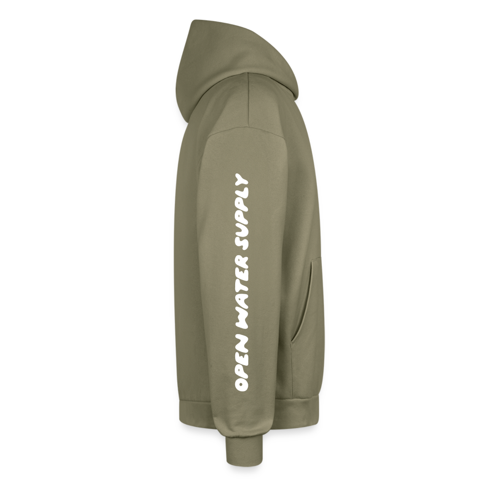 Retro Scuba Collage Oversized Hoodie - olive