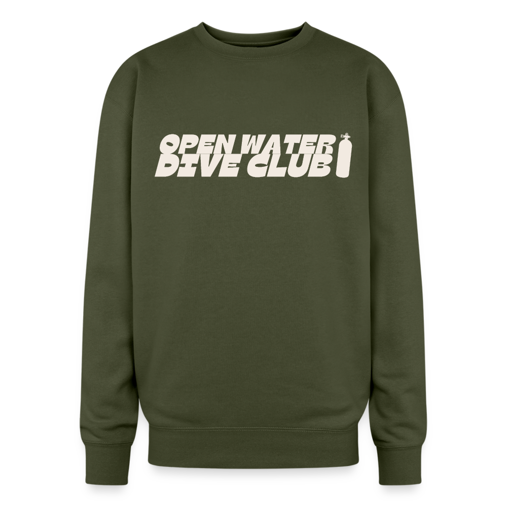 Scare Your Family Oversized Crewneck - olive green