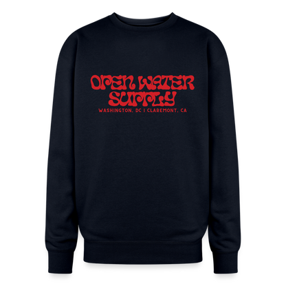 Respect the Locals Oversized Crewneck - navy