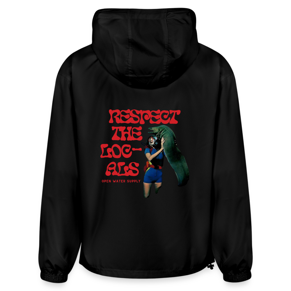 Respect the Locals  Packable Jacket - black