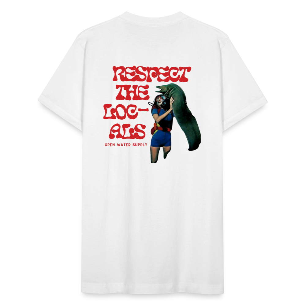 Respect the Locals Unisex T-Shirt - white