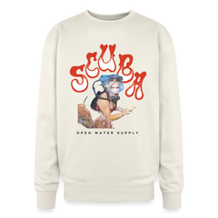 Retro Red Scuba Girl Crewneck Sweatshirt