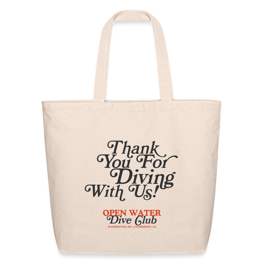 Thank You For Diving With Us Eco-Friendly Tote - natural