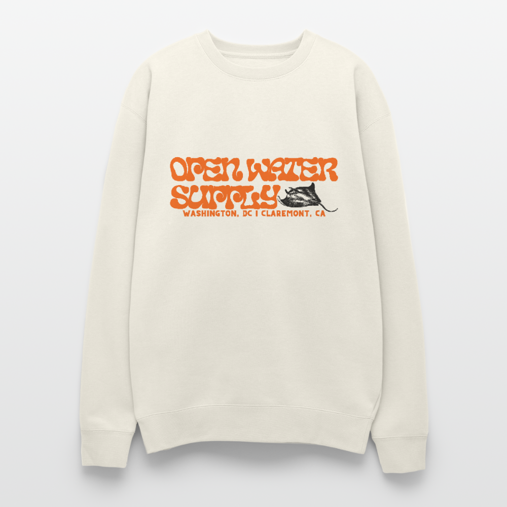 Ray Logo Oversized Crewneck - ivory