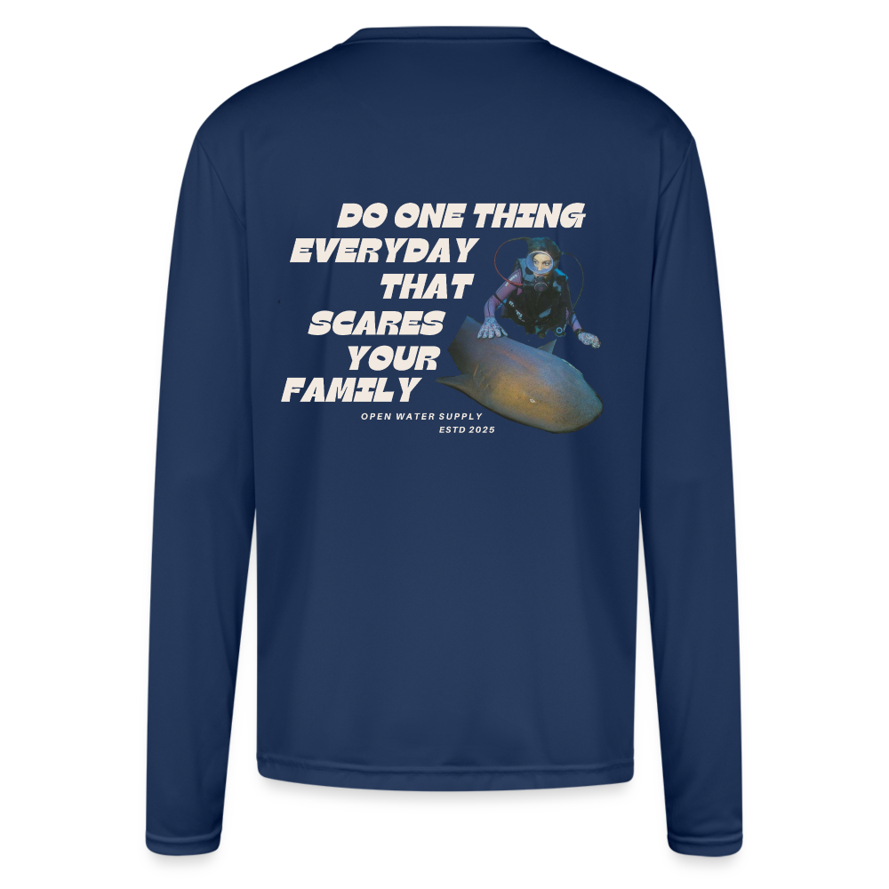 Scare Your Family Performance Shirt (44+ UPF Protection) - navy