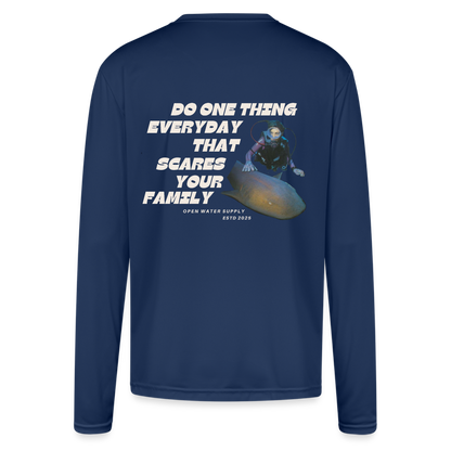 Scare Your Family Performance Shirt (44+ UPF Protection) - navy