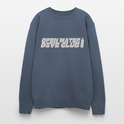 Scare Your Family Oversized Crewneck - stone blue