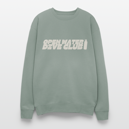 Scare Your Family Oversized Crewneck - sage