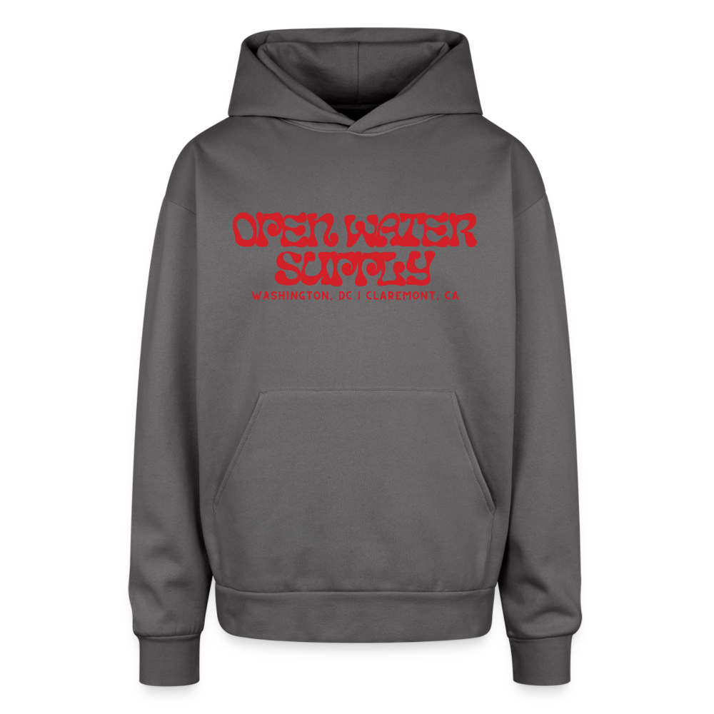 Respect the Locals Oversized Hoodie - graphite gray