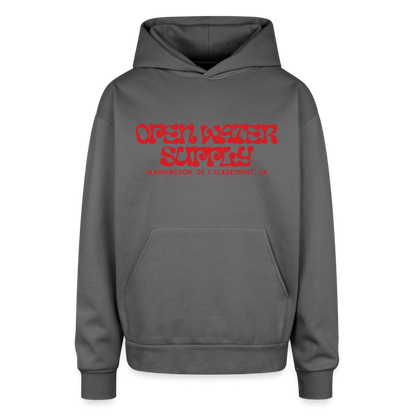 Respect the Locals Oversized Hoodie - graphite gray