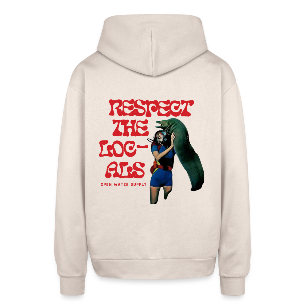 Respect the Locals Oversized Hoodie - Sand