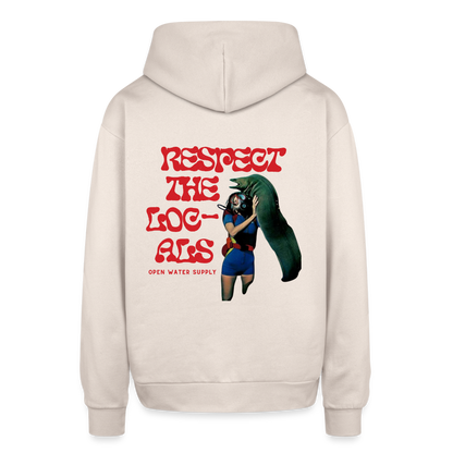 Respect the Locals Oversized Hoodie - Sand