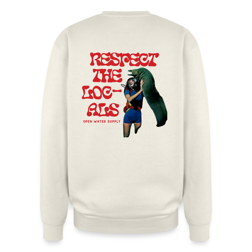 Respect the Locals Oversized Crewneck - ivory