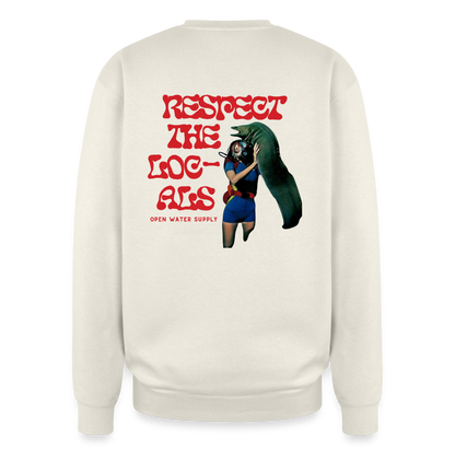 Respect the Locals Oversized Crewneck - ivory