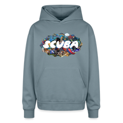 Retro Scuba Collage Oversized Hoodie