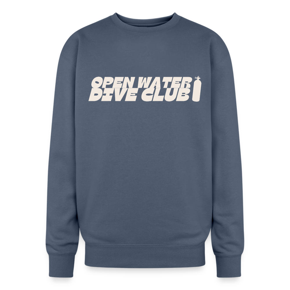 Scare Your Family Oversized Crewneck - stone blue