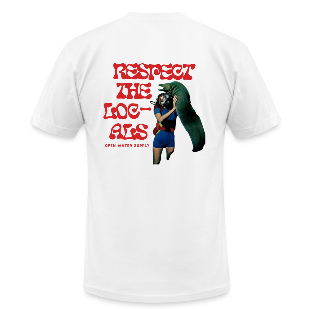 Respect the Locals Unisex T-Shirt - white